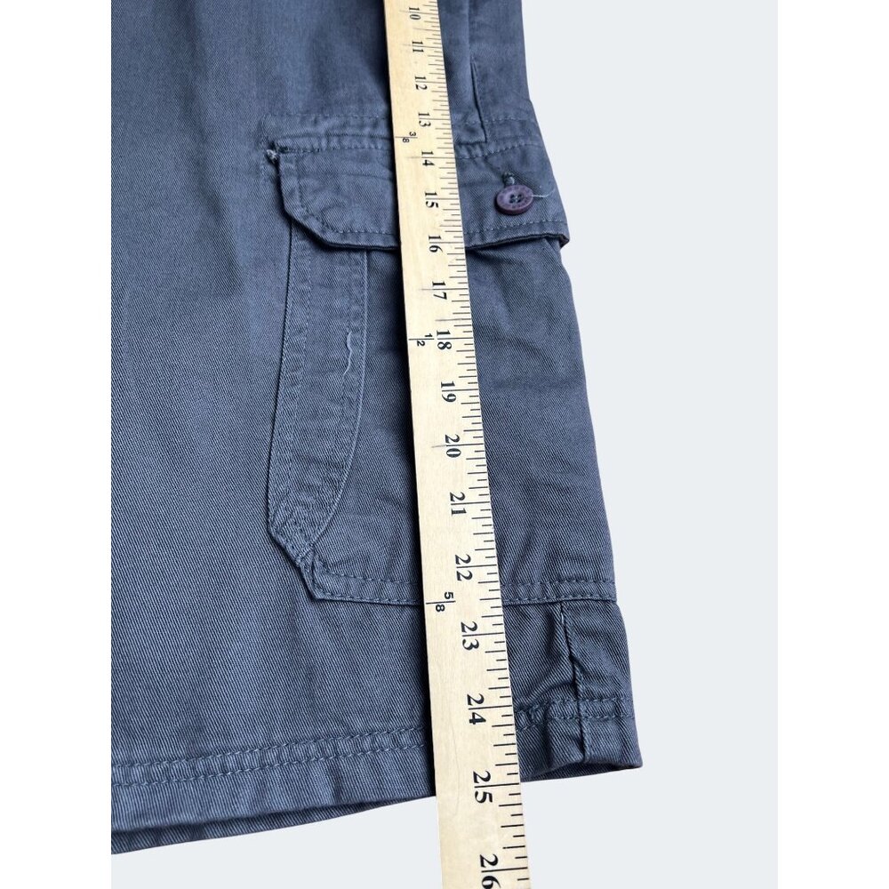 CD Copper Denim Mens Cargo Shorts Gray 100% Cotton With Belt Size 44 - Picture 3 of 14